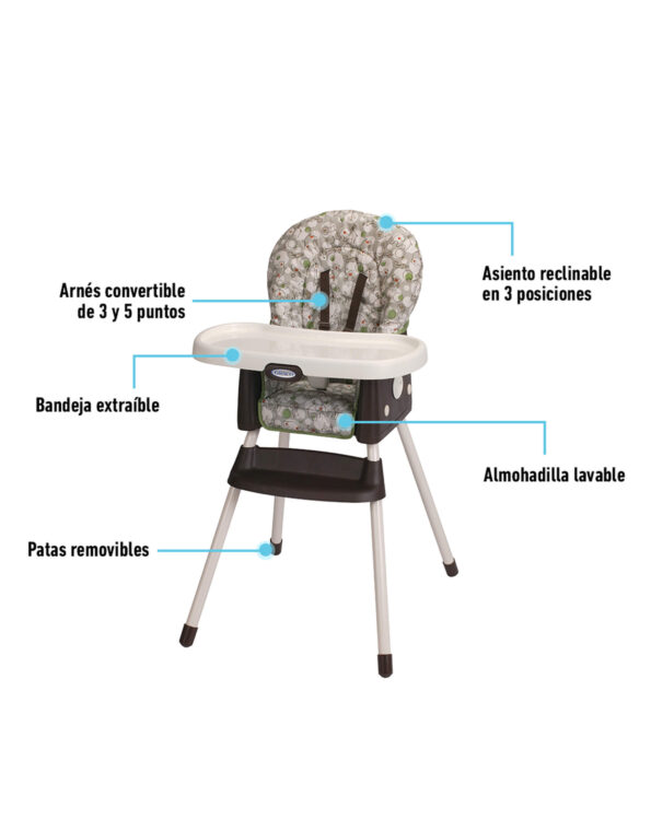 Silla para comer Simple Swich 2en1 Zuba