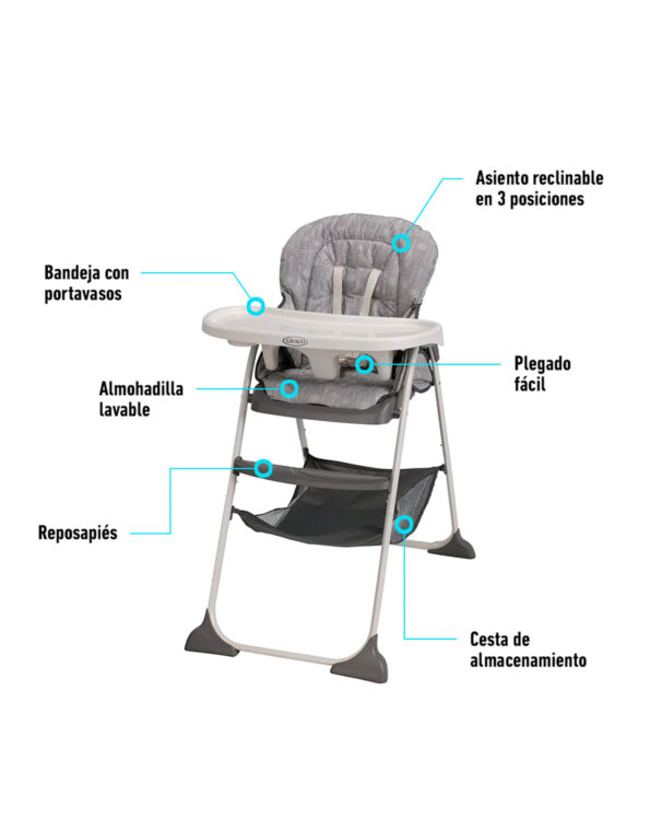 Silla para comer Slim Snacker Whisk