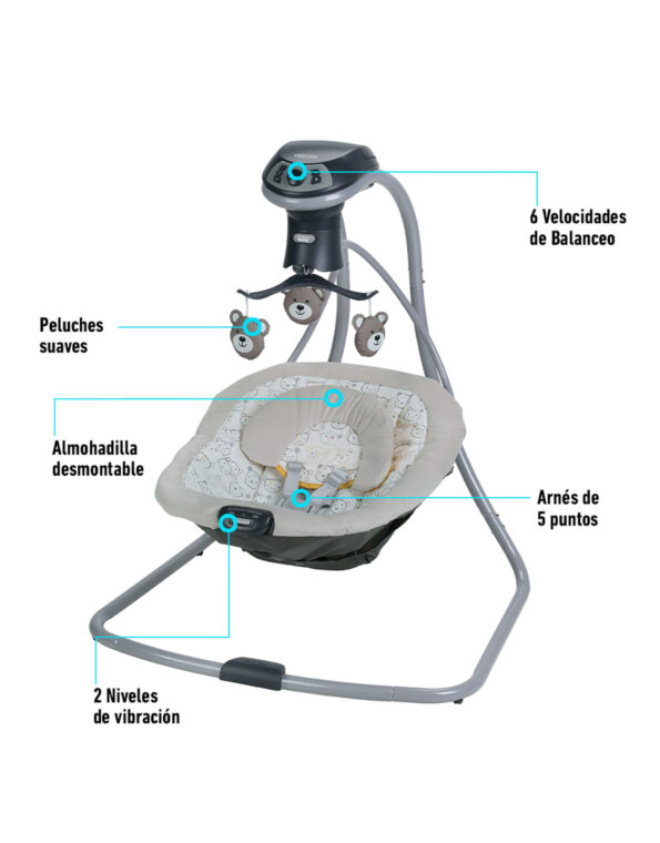 Hamaquita Simple Sway LX Multidireccional Teddy