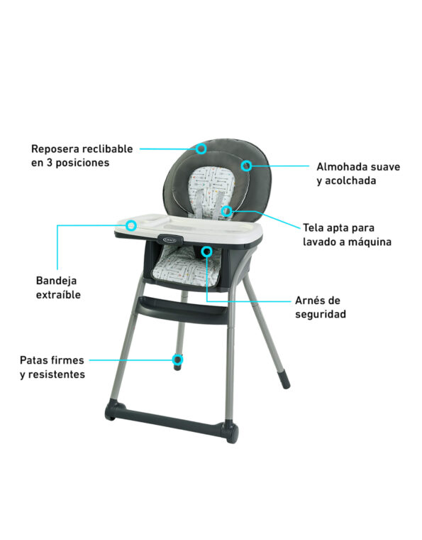 Silla para comer Table2Table 6en1 Arrows