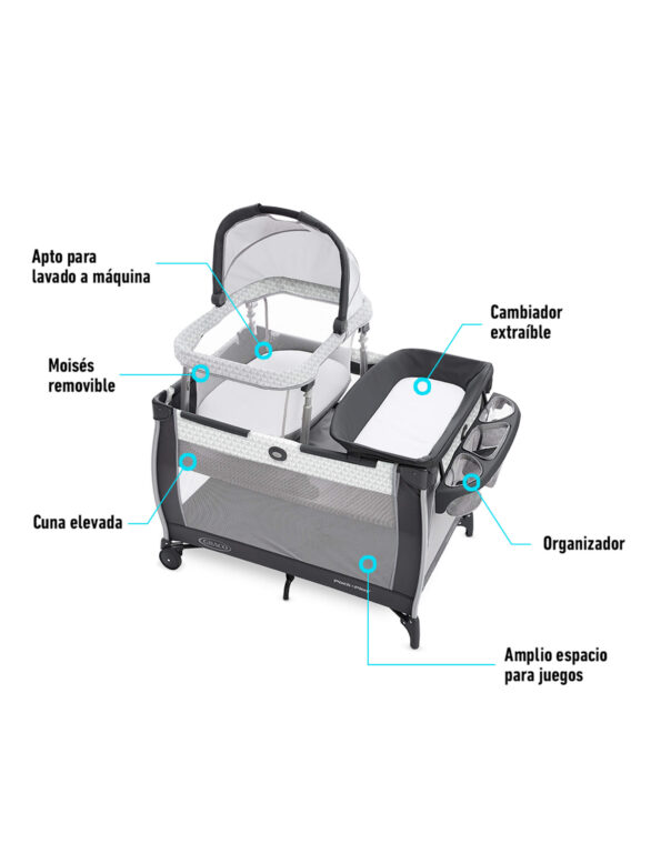 Cuna corralito Day 2Dream 7en1 Bassinet