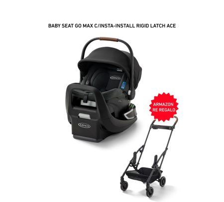 COMBO Baby Seat GoMax c/ Insta-Install Rigid LATCH Ace + ST GoMax Armazon Compacto ACE de REGALO